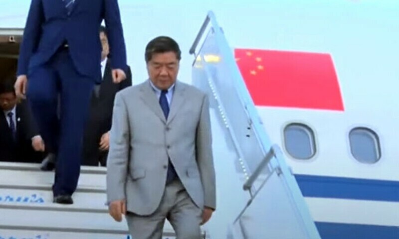 Chinese Vice Premier He Lifeng arrives in Islamabad to celebrate decade of CPEC . Chinese