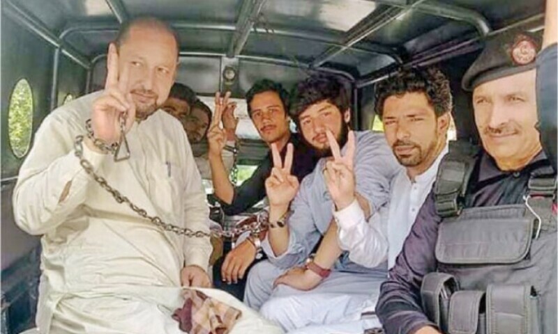 16 PTI Shangla activists sent to jail over protest . 16 PTi Shangla